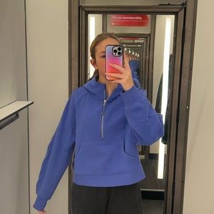 lulumeon cropped scuba hoodie
